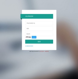 后台系统登录