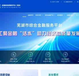芜湖市综合金融服务平台