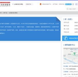 金城街道办事处政务服务网