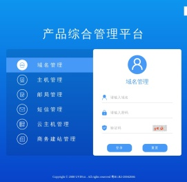 产品综合管理控制面板(Integrated
