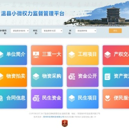 温县小微权力监督管理平台