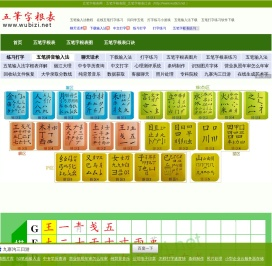 五笔字根表图
