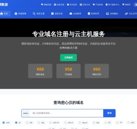 国际域名申请88元