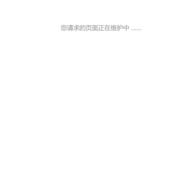 页面正在维护中……