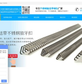 PVK/PVC物流不锈钢输送带狼牙钢扣