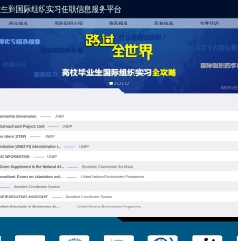 高校毕业生到国际组织实习任职信息服务平台