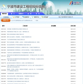 宁波市建设工程招标投标平台