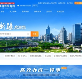 新疆政务服务首页