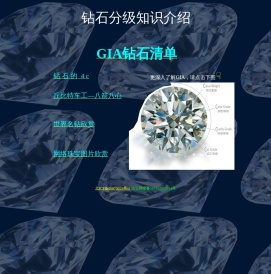 钻石4C分级知识介绍